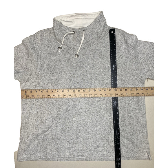 Orvis Cowl Neck Sweater Womens Large Gray Long Sleeve Cozy Pullover Normcore - Picture 7 of 9